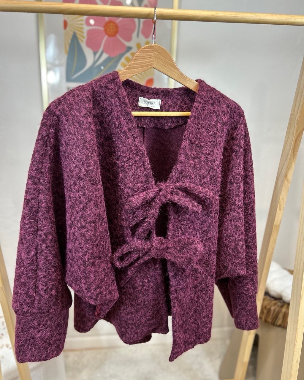GILET LANA BORDEAUX