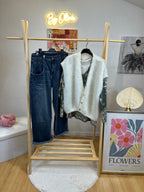 GILET MARION ECRU MOHAIR