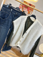 GILET MARION ECRU MOHAIR