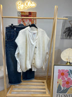 GILET MARION ECRU MOHAIR