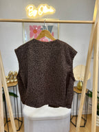 GILET ROSALIE CHOCOLAT