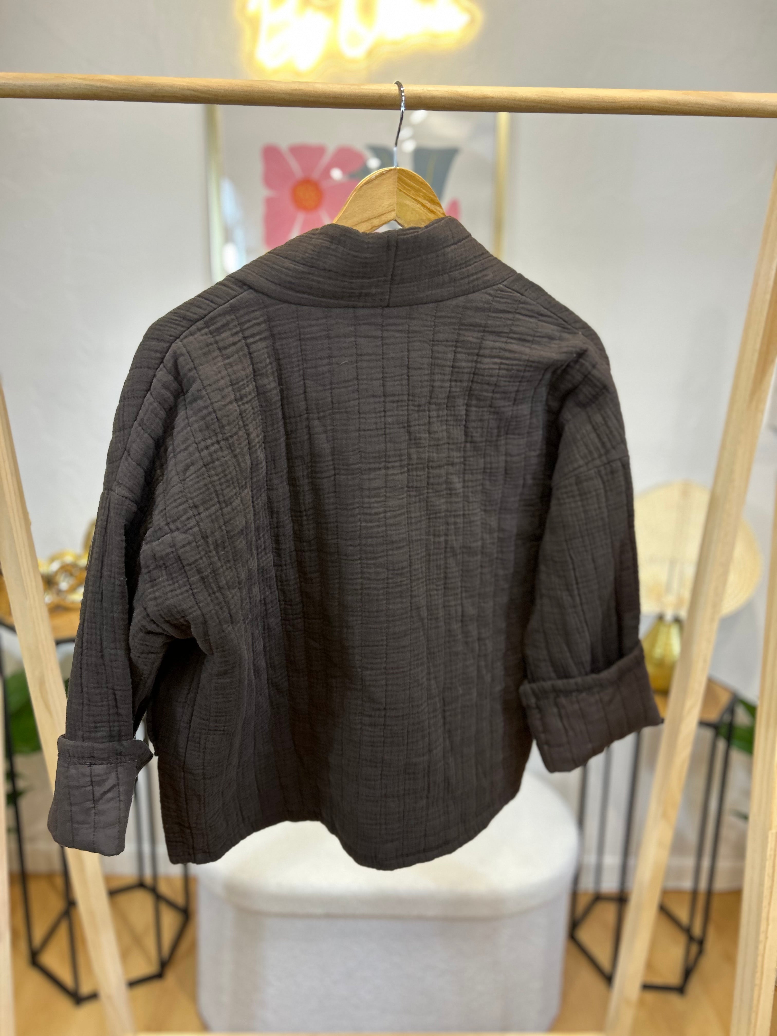 BLOUSE FLEUR CHOCOLAT