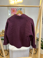 BLOUSE FLEUR BORDEAUX