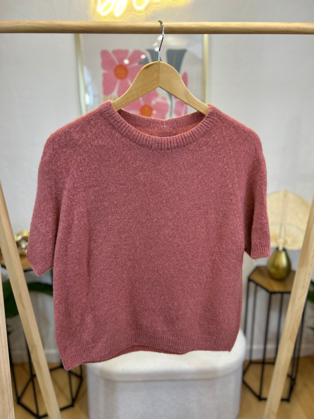 PULL ARIANA VIEUX ROSE