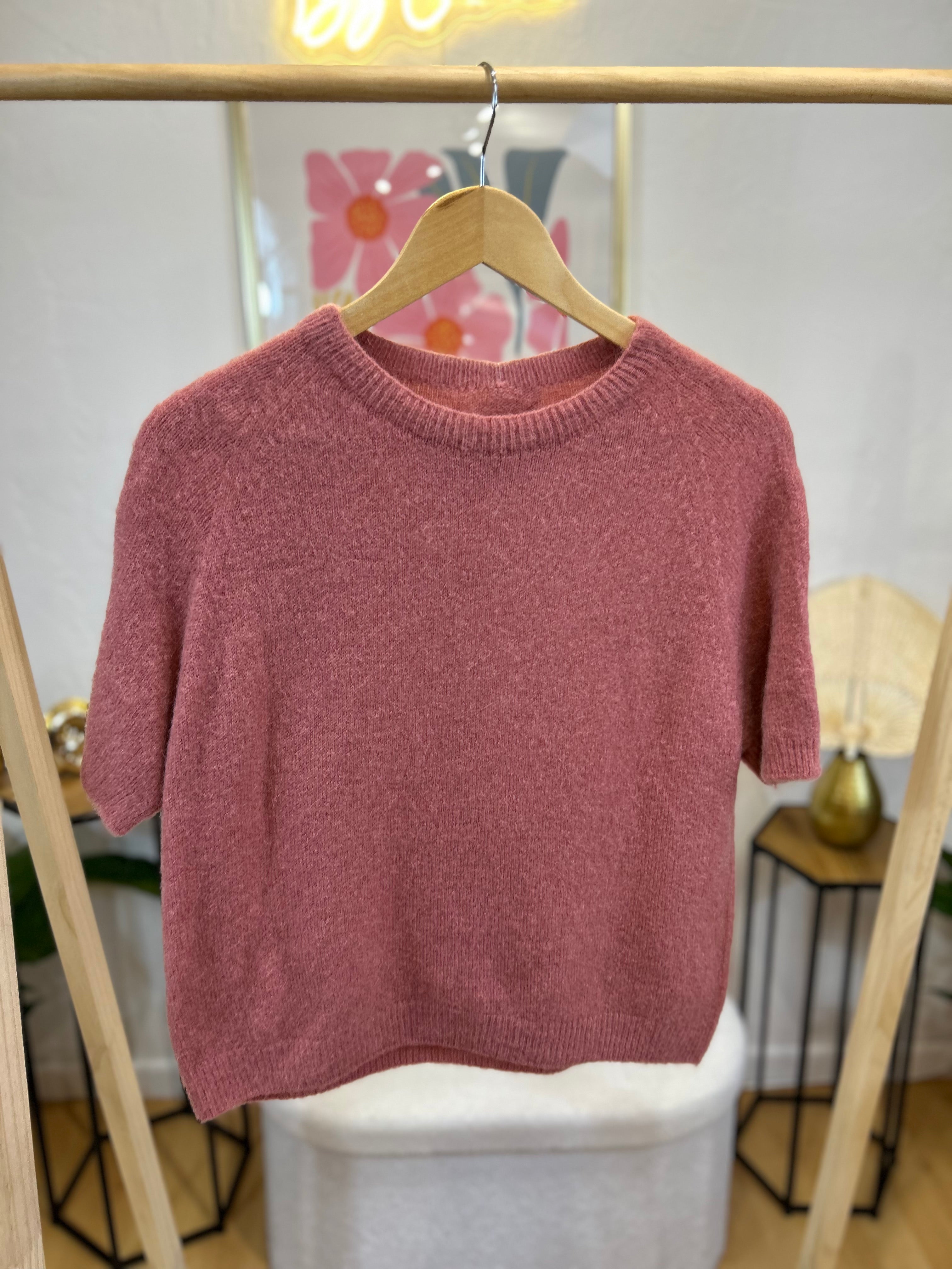PULL ARIANA VIEUX ROSE