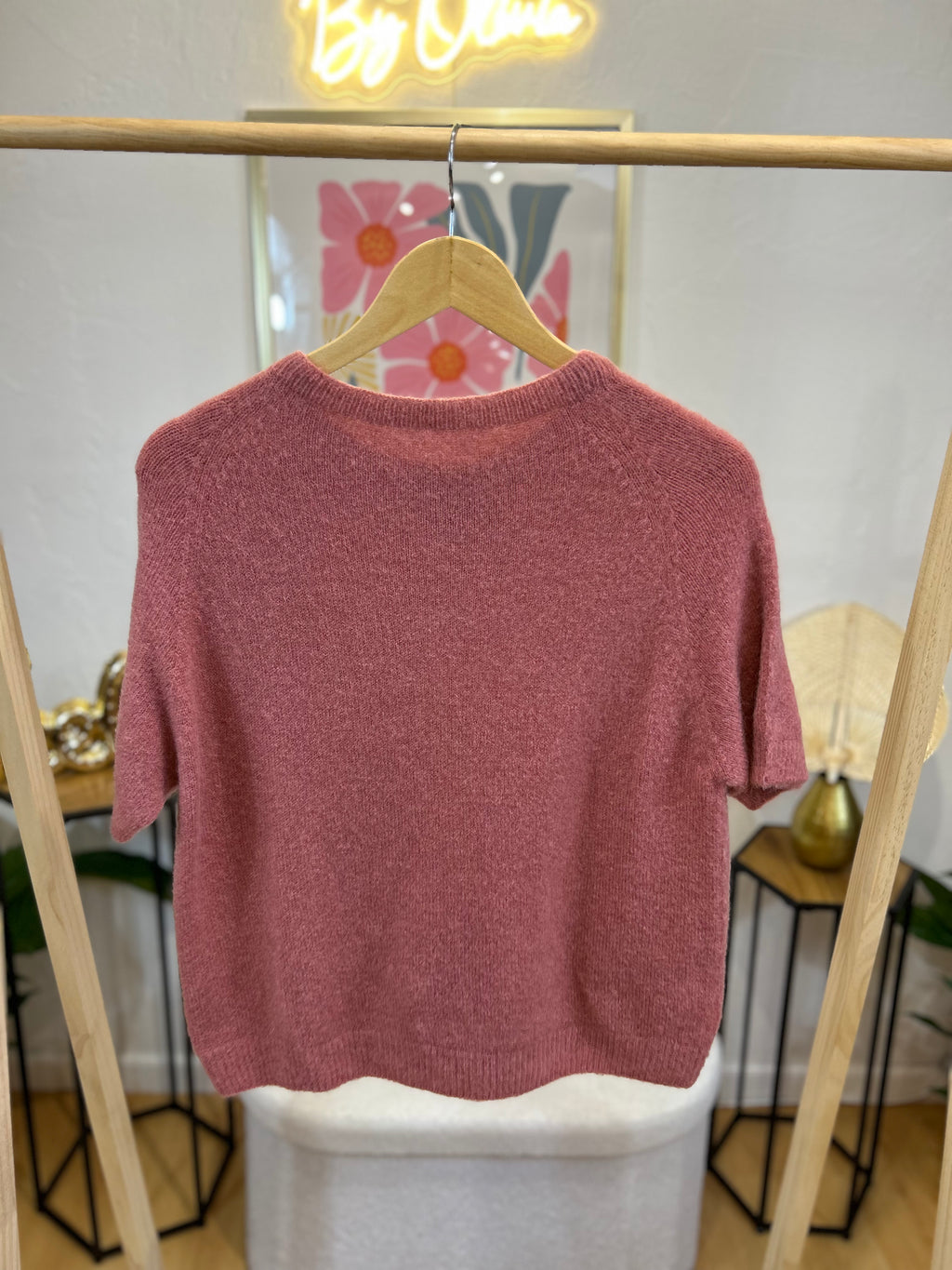 PULL ARIANA VIEUX ROSE