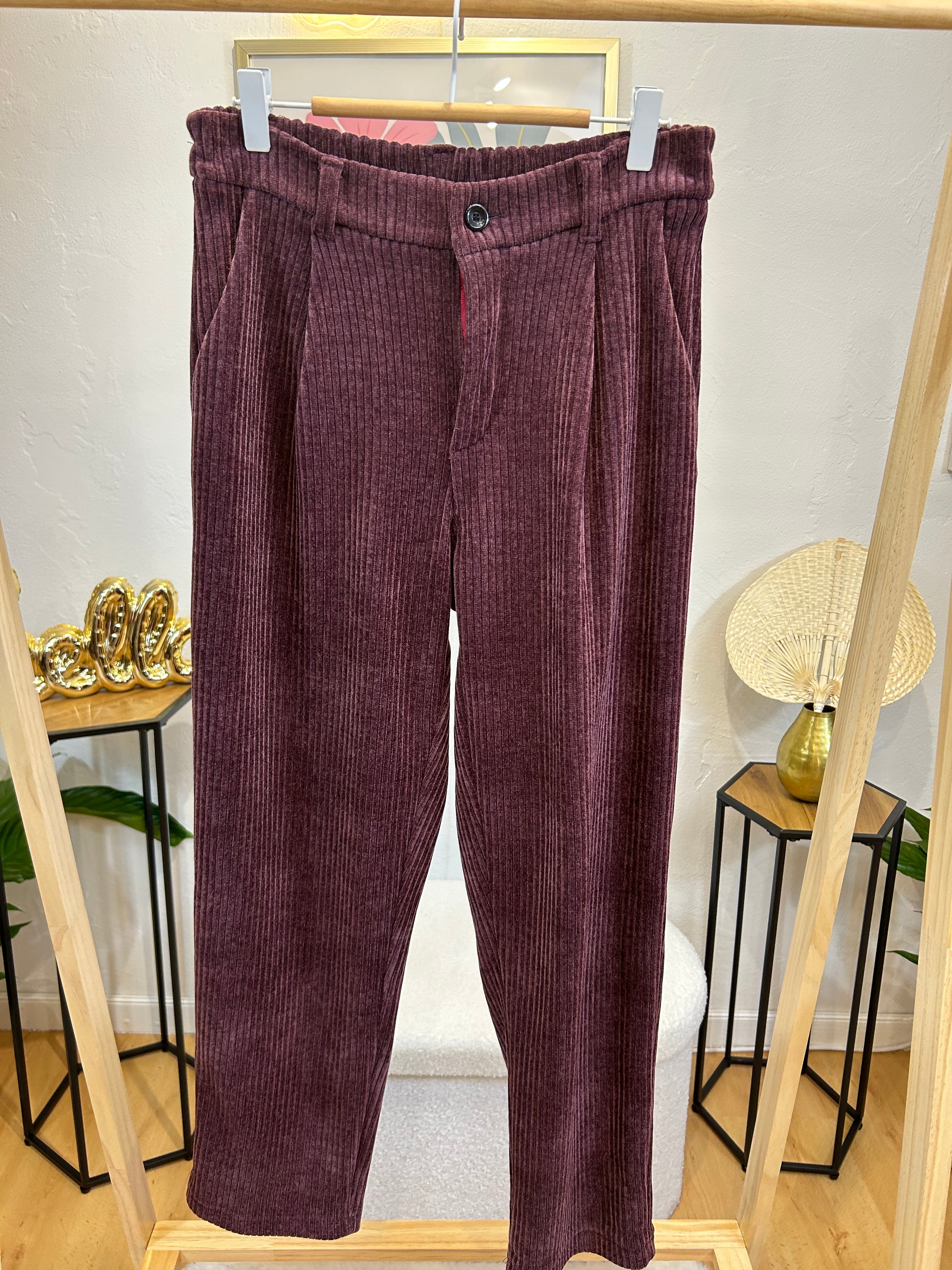 PANTALON JUDY BORDEAUX
