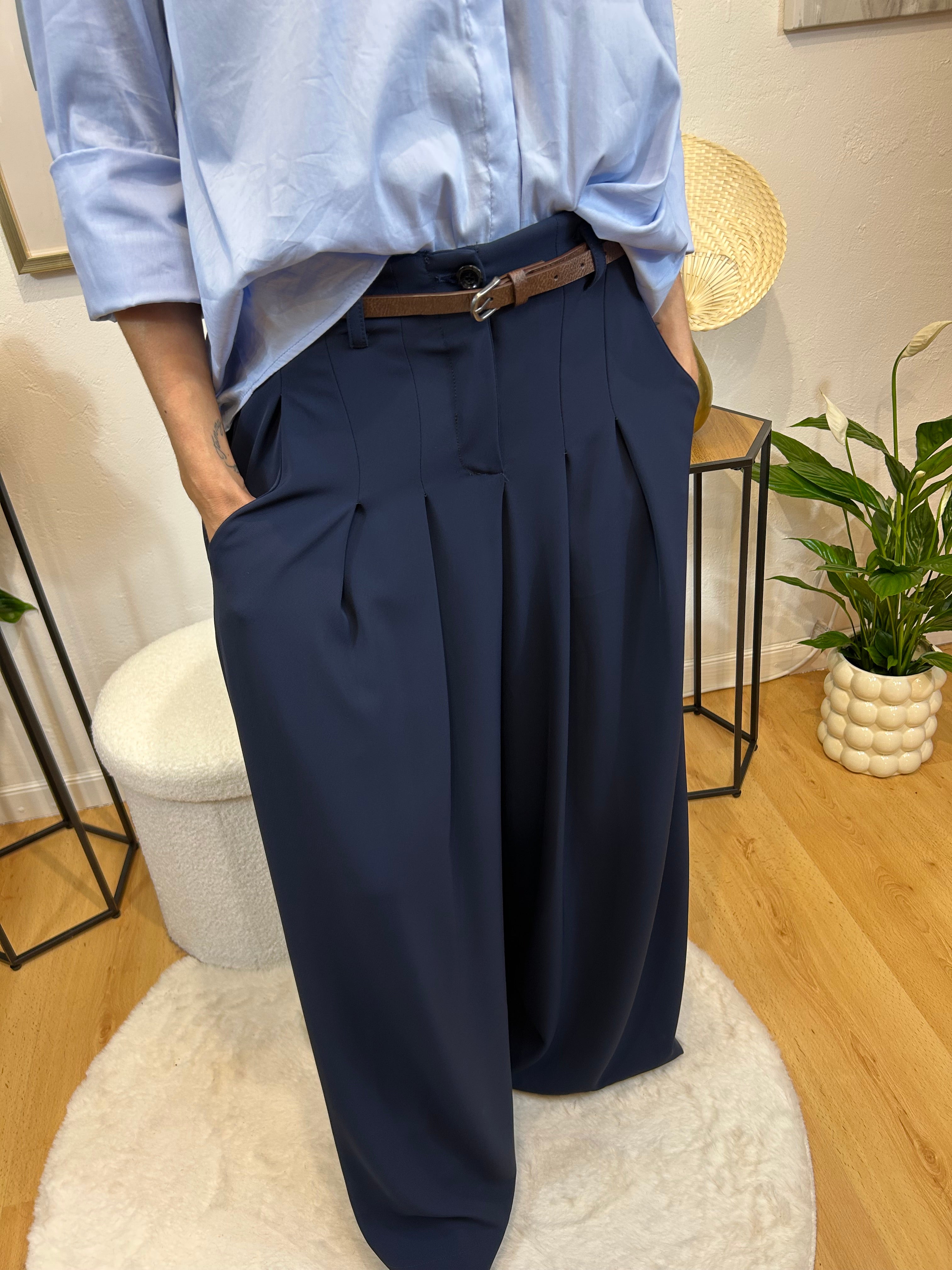 PANTALON MARINE BLEU