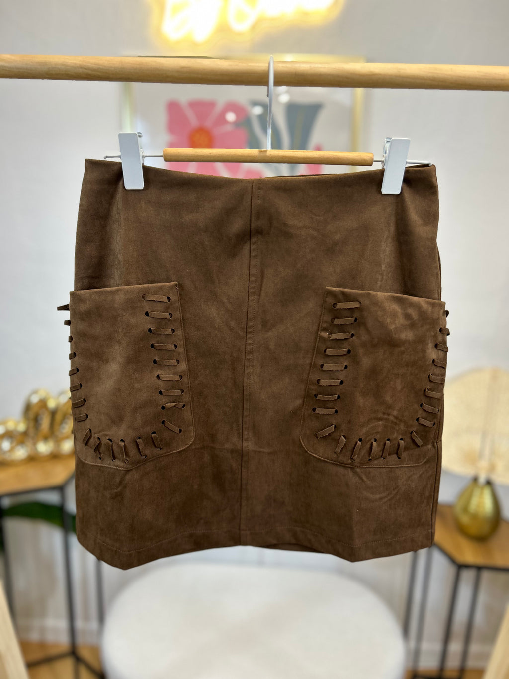 JUPE INGRID CHOCOLAT