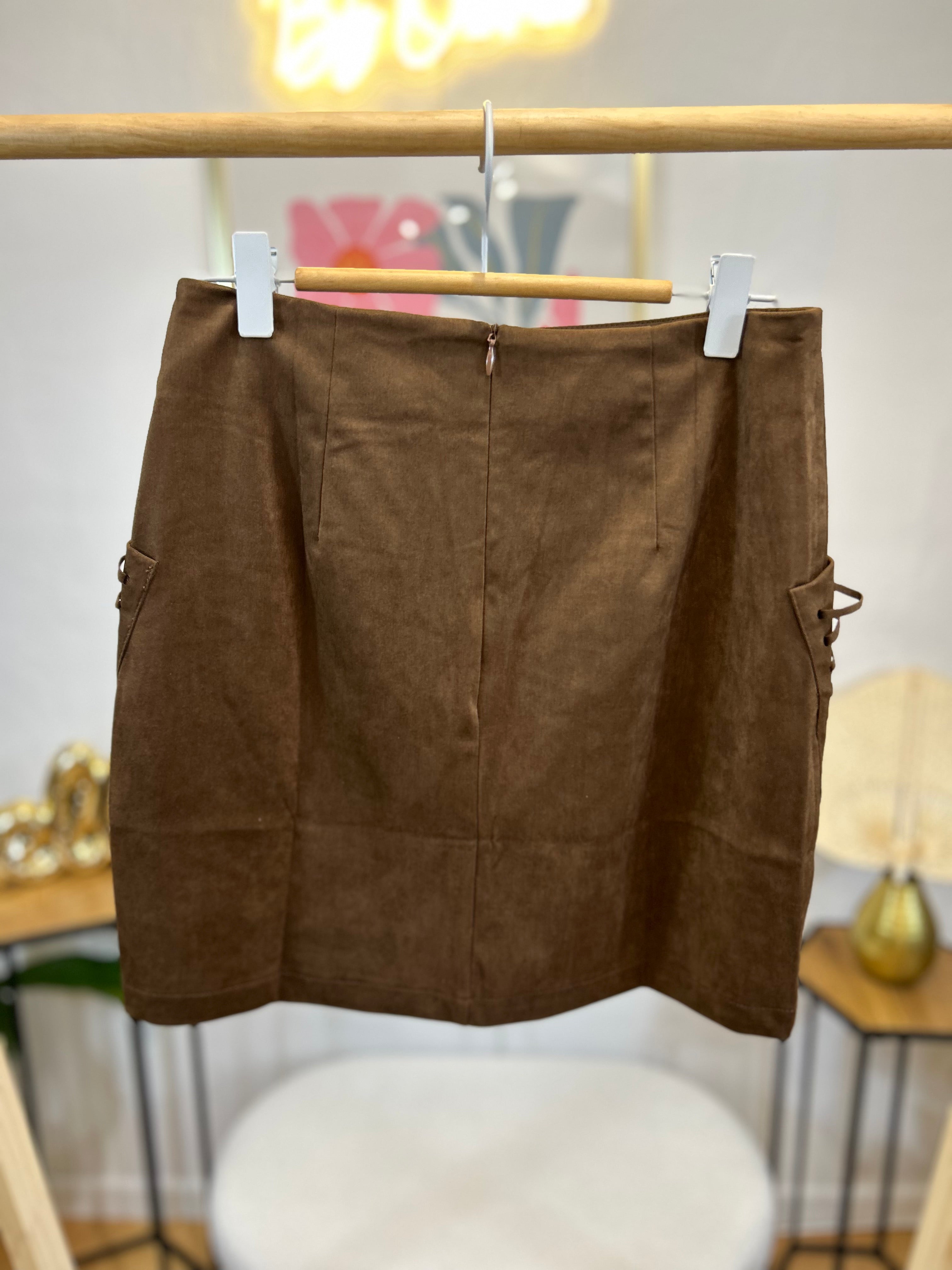 JUPE INGRID CHOCOLAT