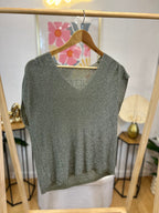 T-SHIRT CANDICE PAILLETTES VERT
