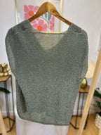 T-SHIRT CANDICE PAILLETTES VERT