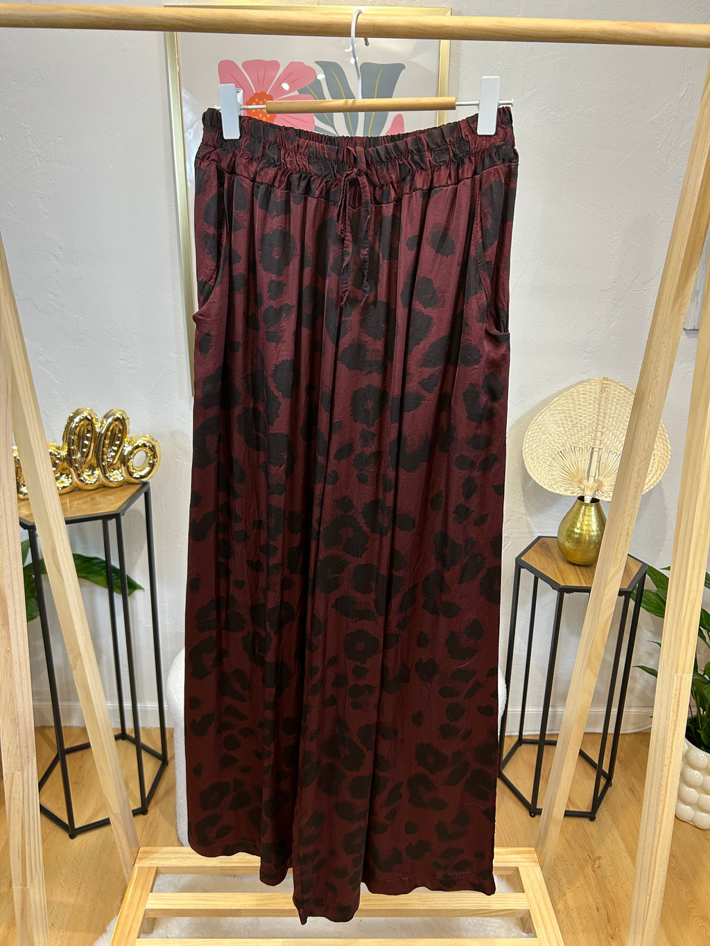 PANTALON SONI BORDEAUX