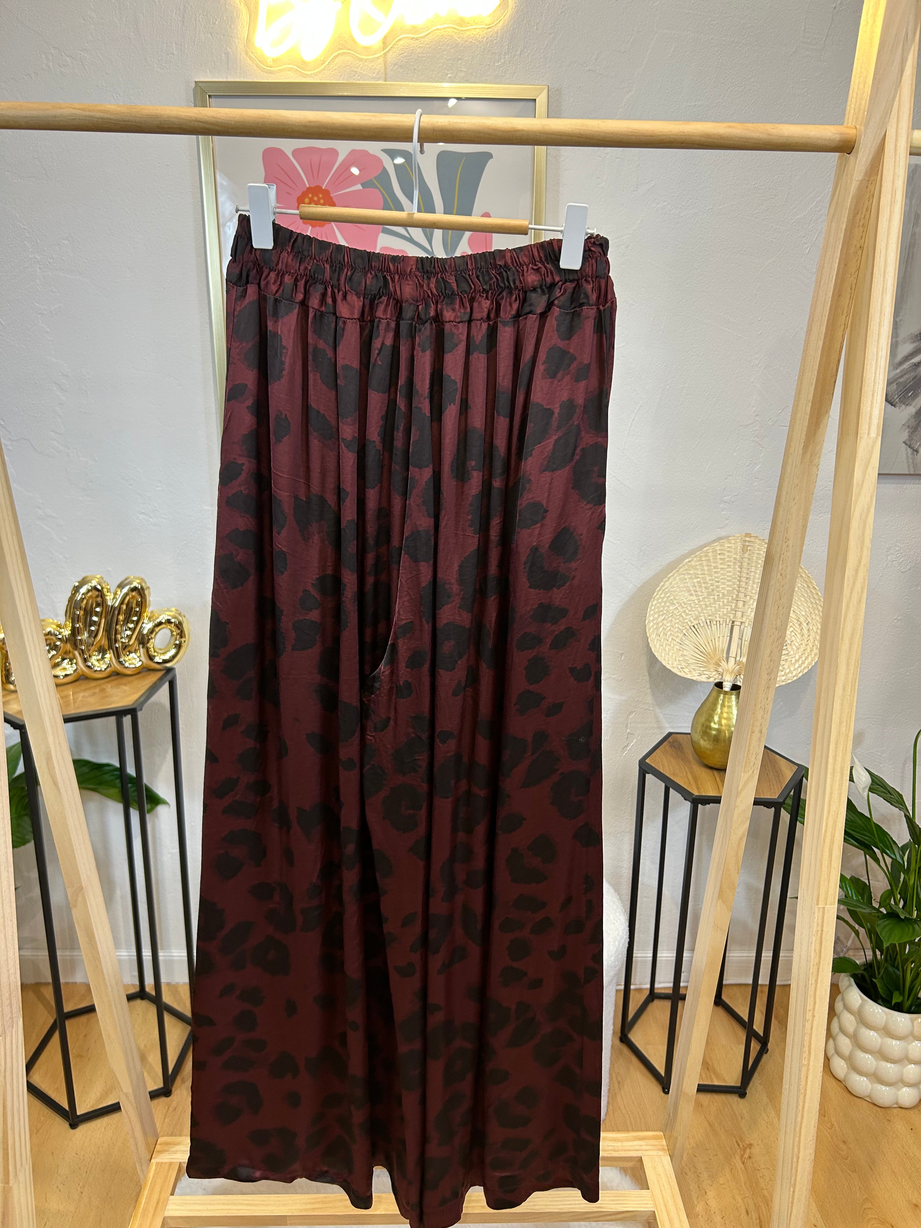 PANTALON SONI BORDEAUX