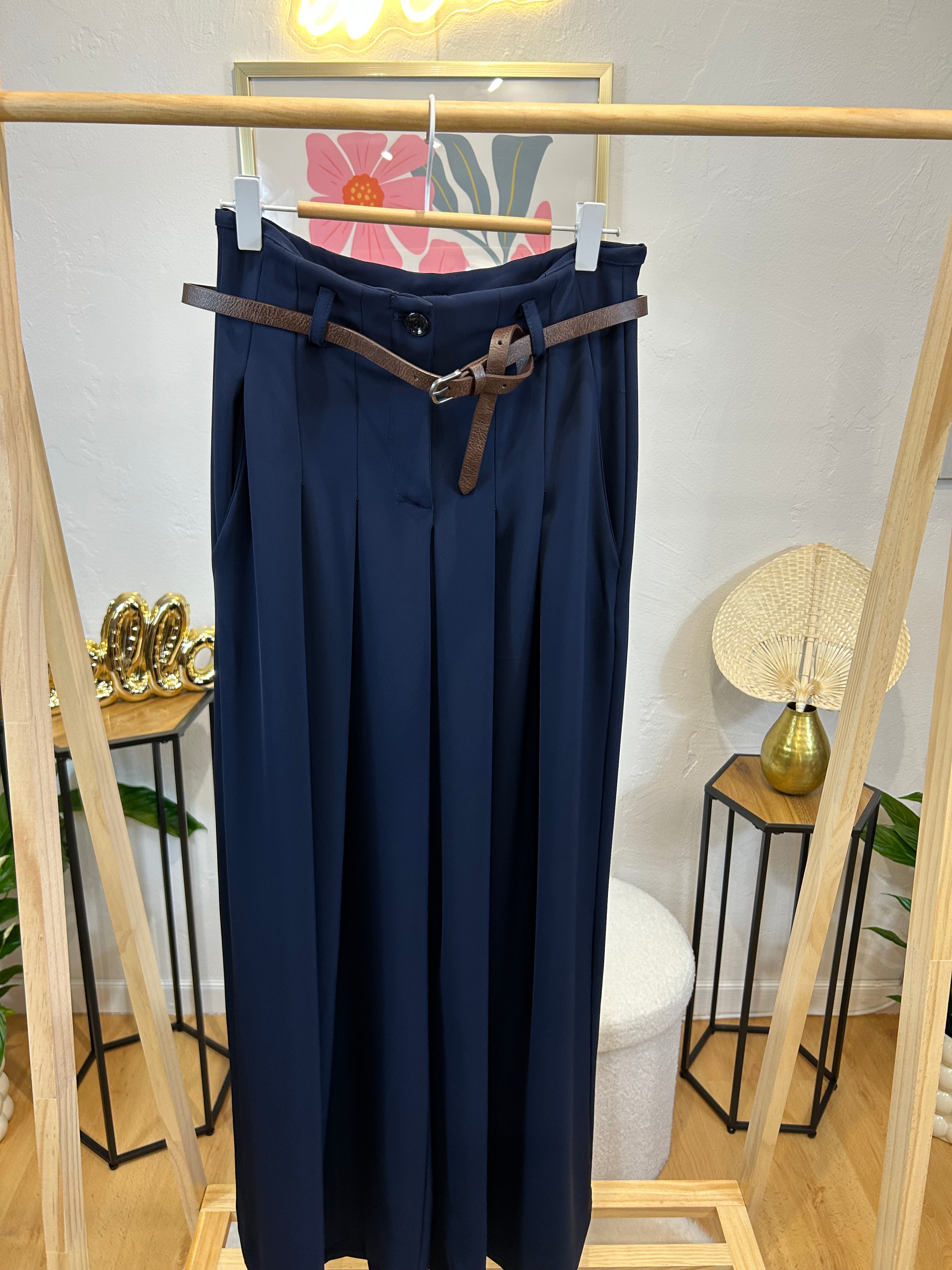 PANTALON MARINE BLEU