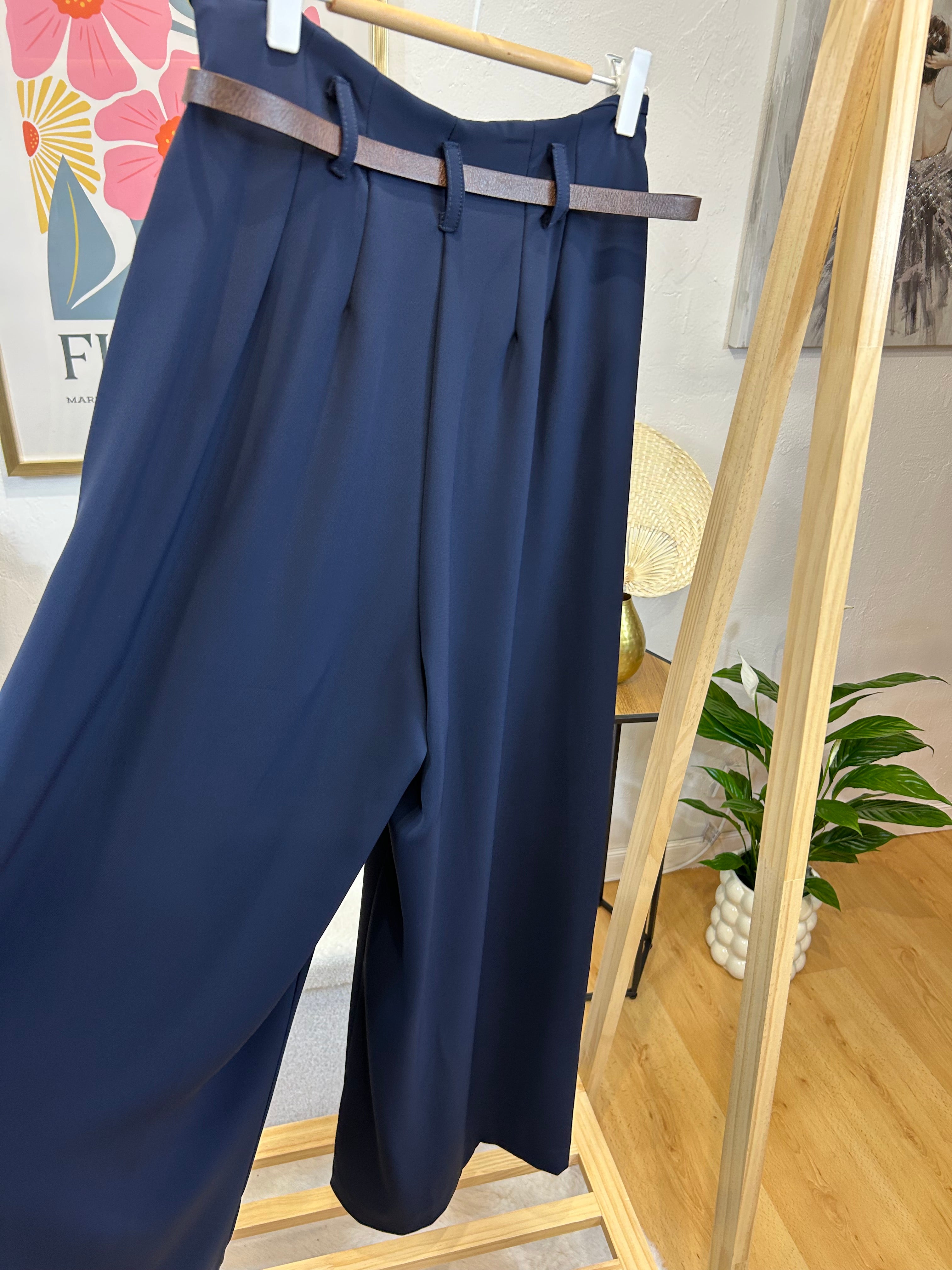 PANTALON MARINE BLEU