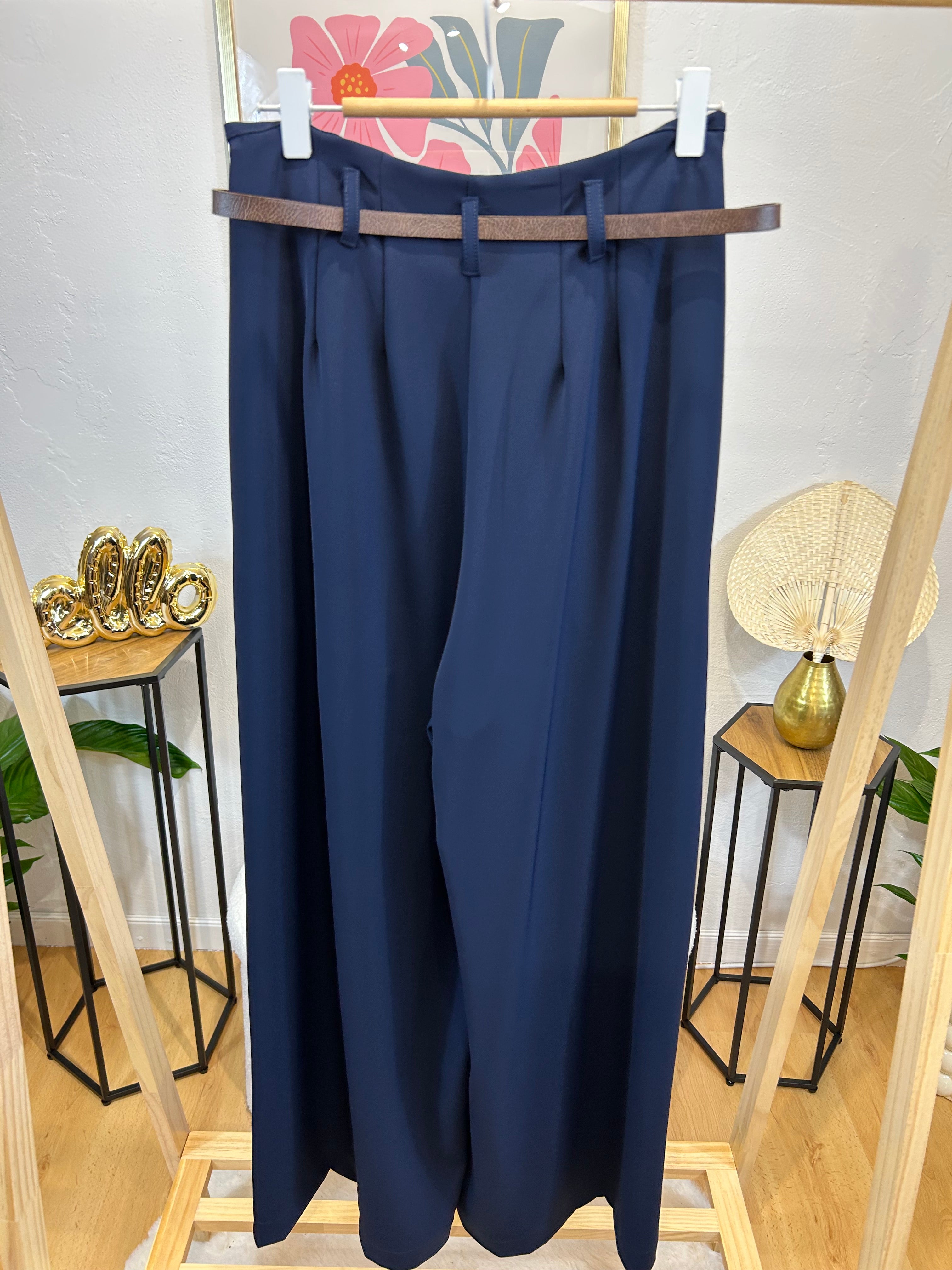 PANTALON MARINE BLEU