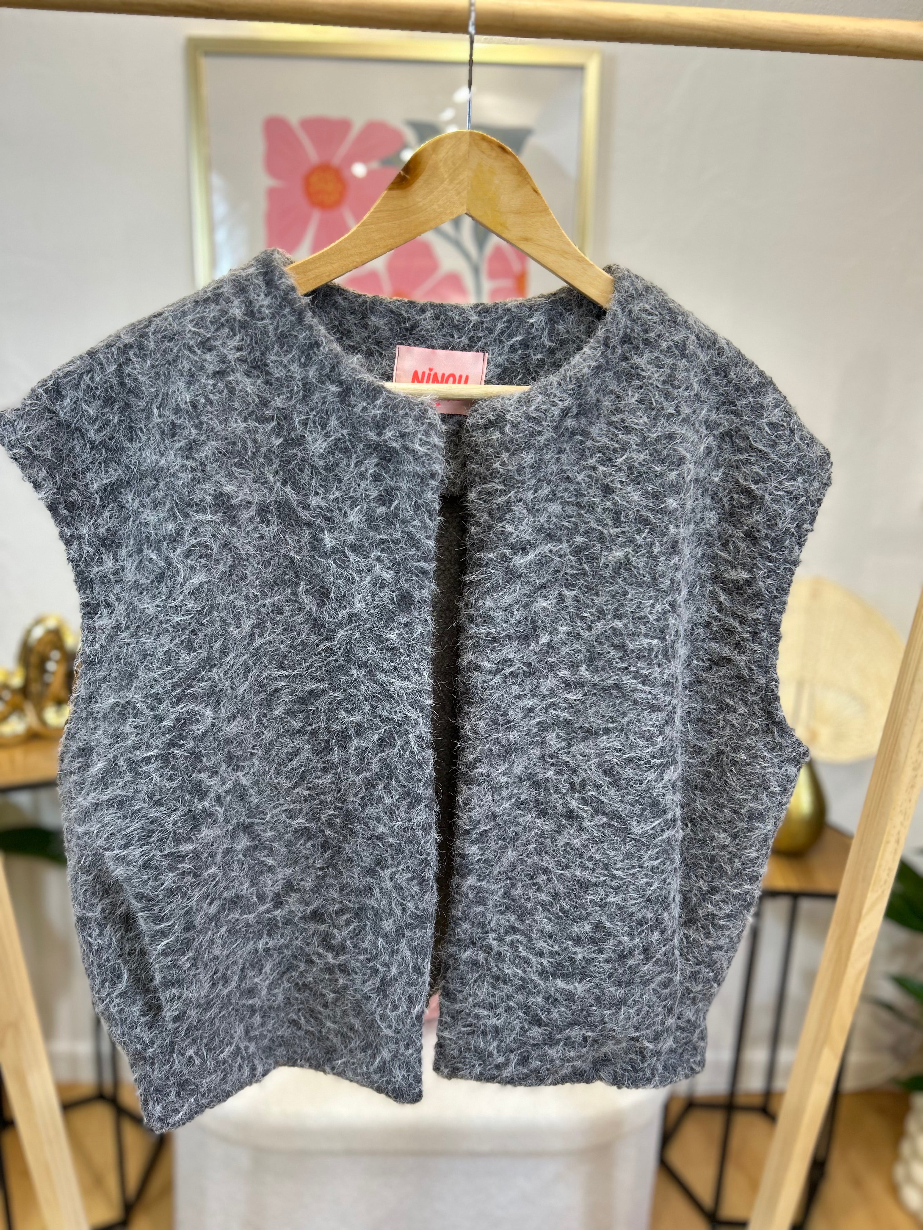 GILET ROSALIE GRIS