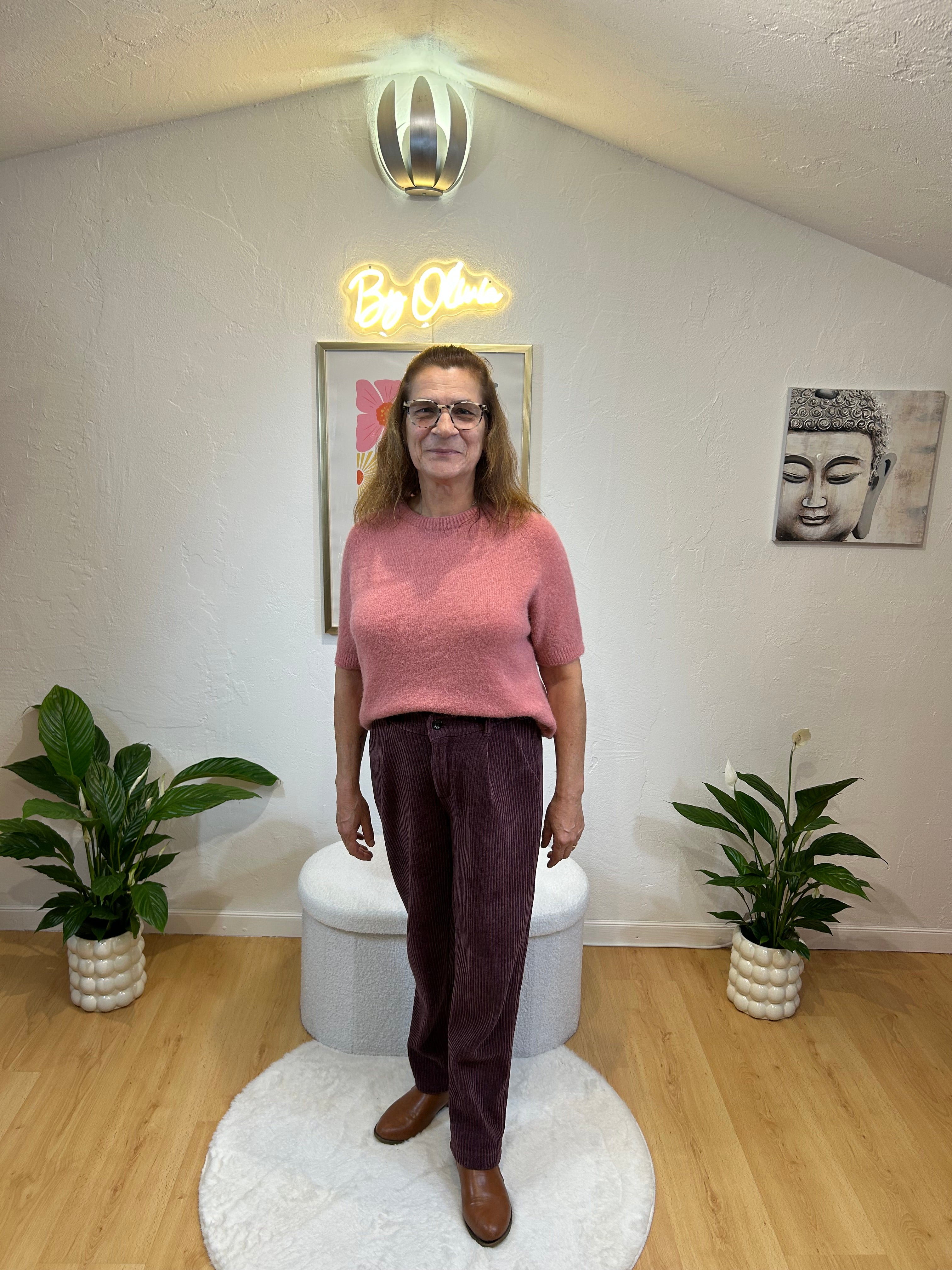 PANTALON JUDY BORDEAUX