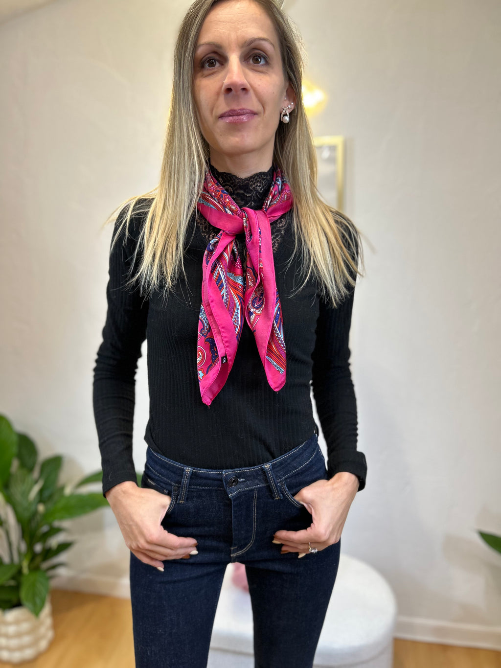 FOULARD HONORINE ROSE