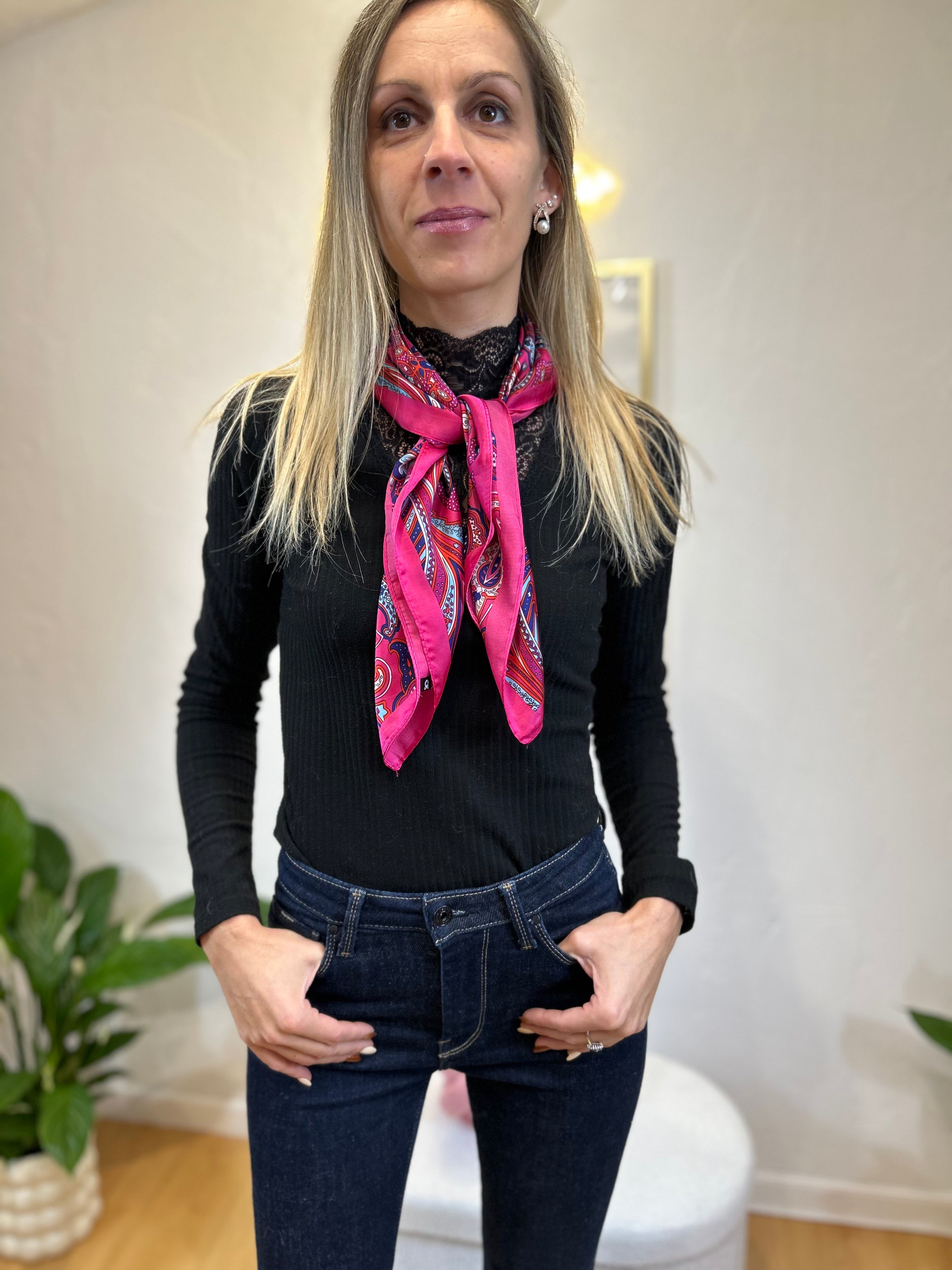 FOULARD HONORINE ROSE