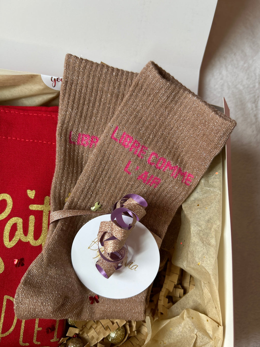 COFFRET NOËL CHAUSSETTES/BRACELET (2 CADEAUX)