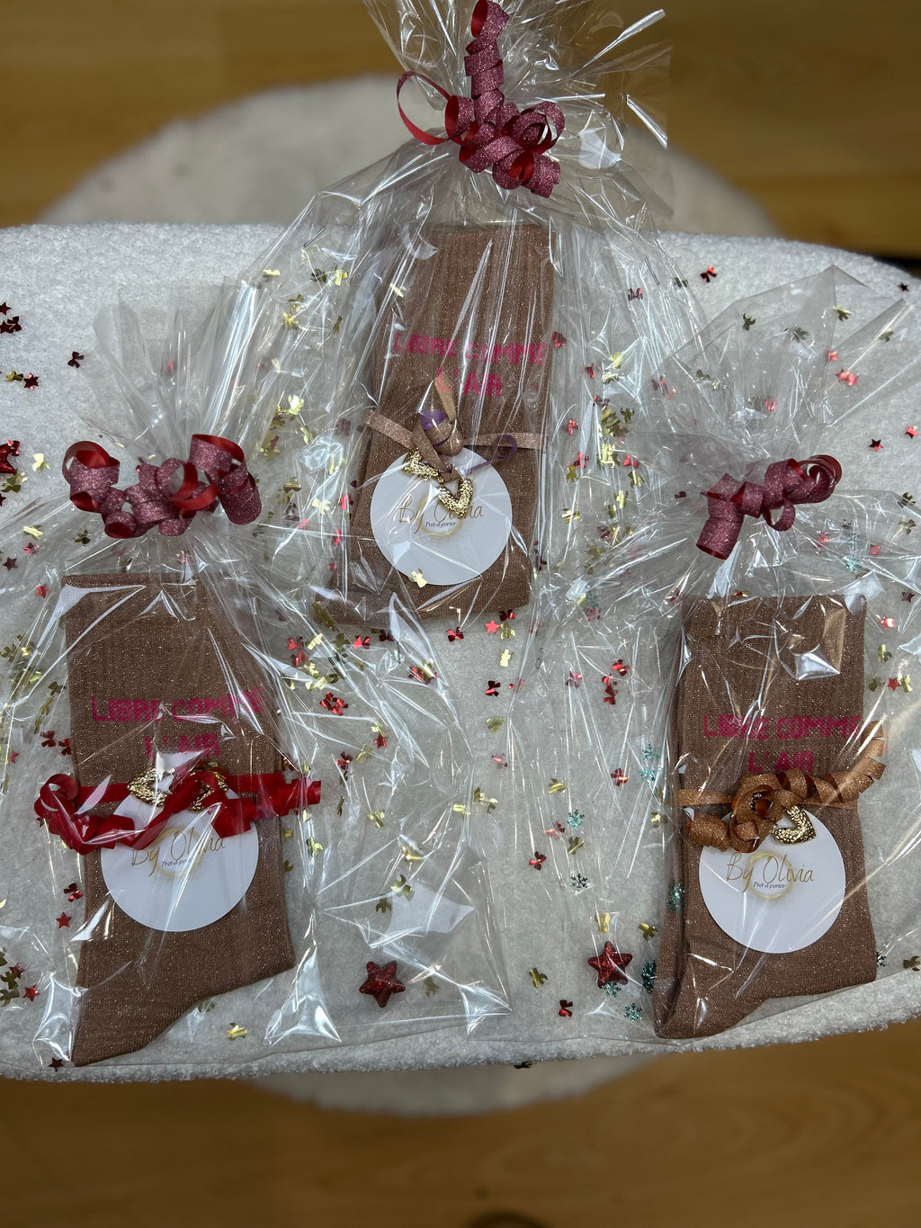 COFFRET NOËL CHAUSSETTES/BOUCLES D'OREILLES (2 CADEAUX)