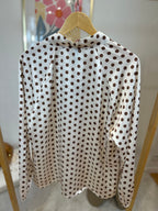 BLOUSE A POIS IVOIRE