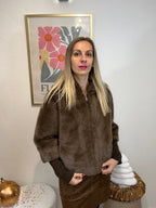 MANTEAU SLAVA CHOCOLAT