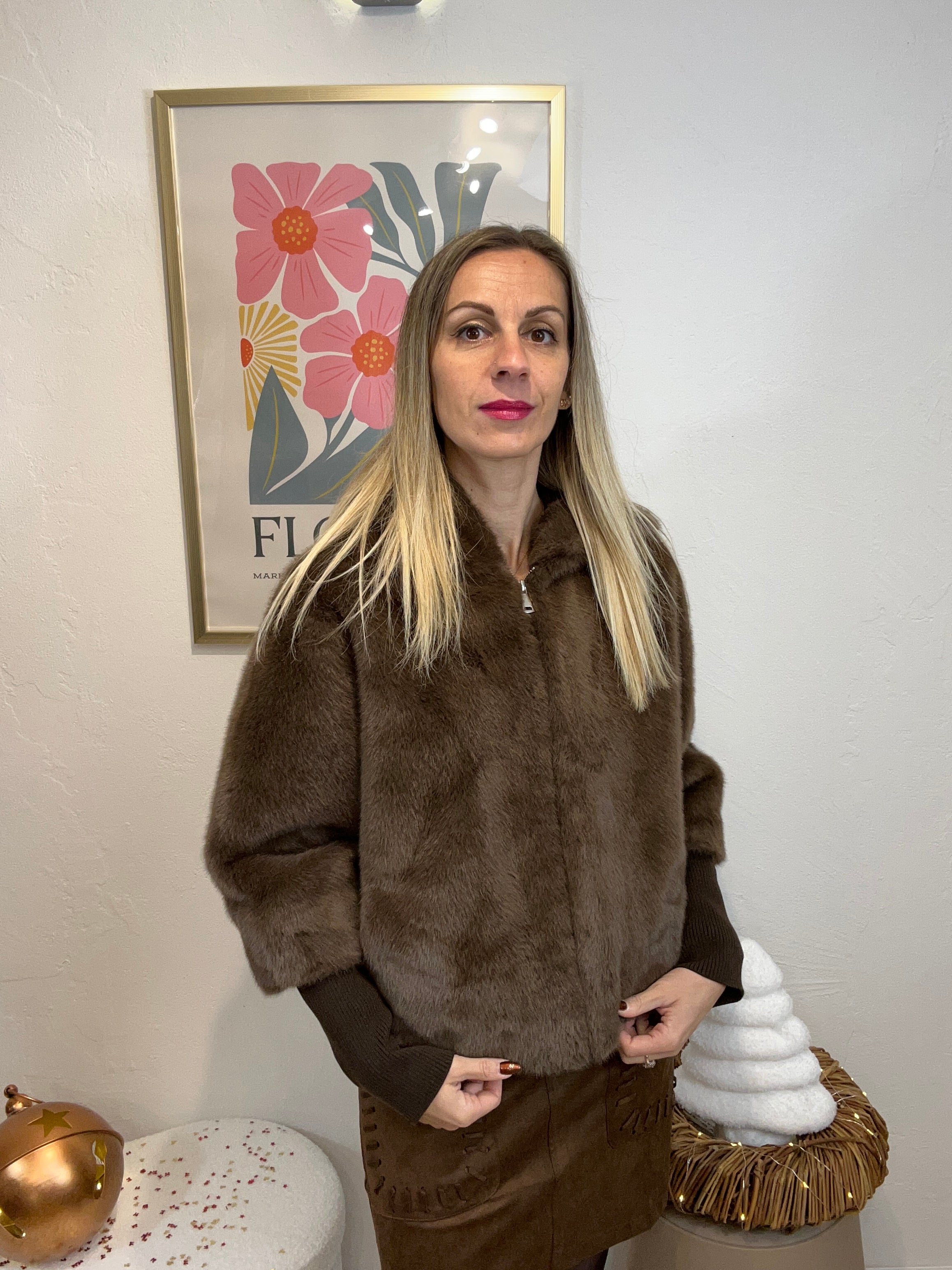 MANTEAU SLAVA CHOCOLAT