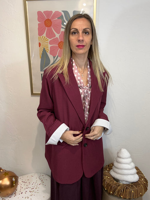 BLAZER ELODIE BORDEAUX
