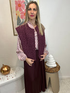 GILET ROSALIE BORDEAUX