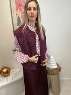 GILET ROSALIE BORDEAUX