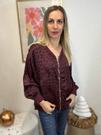 VESTE LEO BORDEAUX