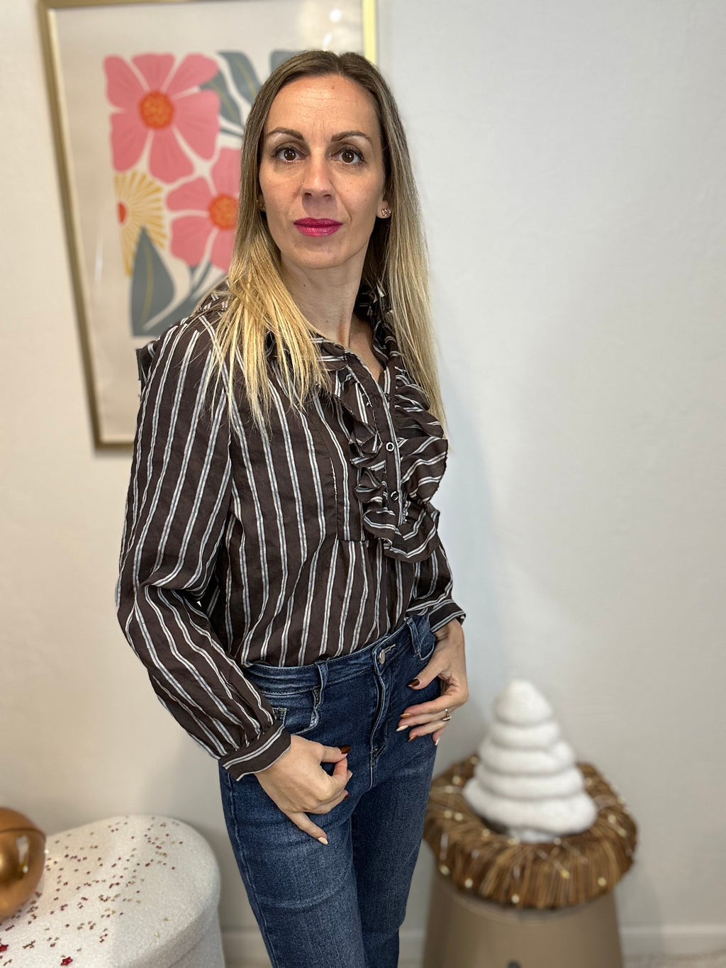 CHEMISE IRIS CHOCOLAT