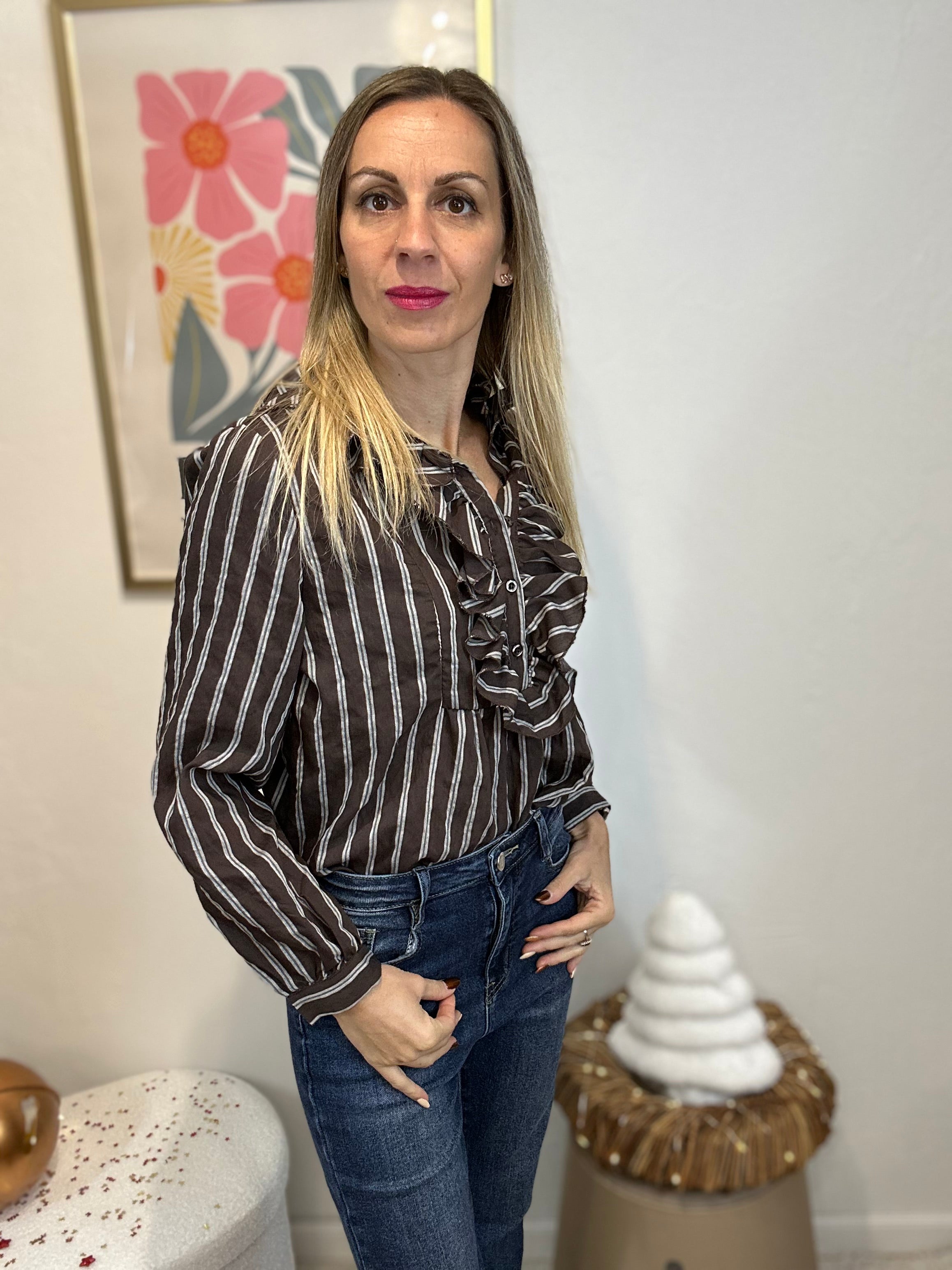 CHEMISE IRIS CHOCOLAT