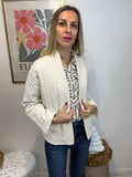 BLOUSE FLEUR ECRU