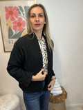 BLOUSE FLEUR NOIR
