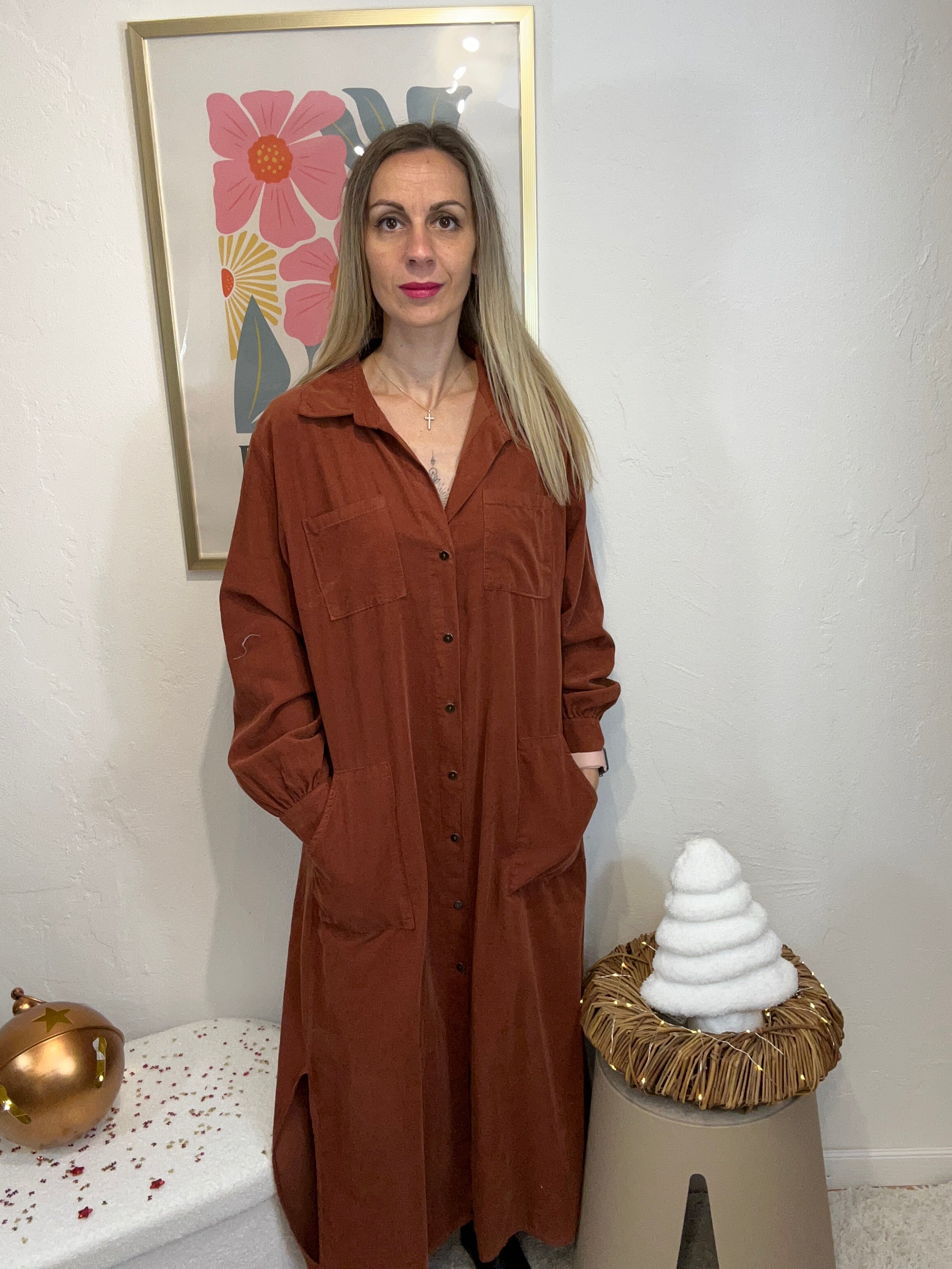 ROBE ADELE TERRA COTTA