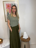 T-SHIRT CANDICE PAILLETTES VERT