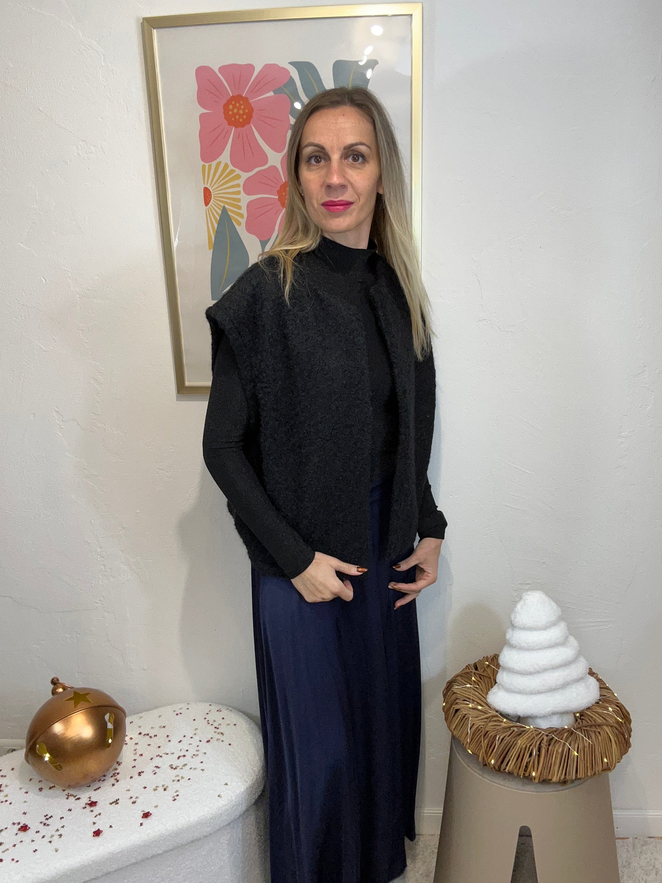 JUPE ANNA BLEUE MARINE