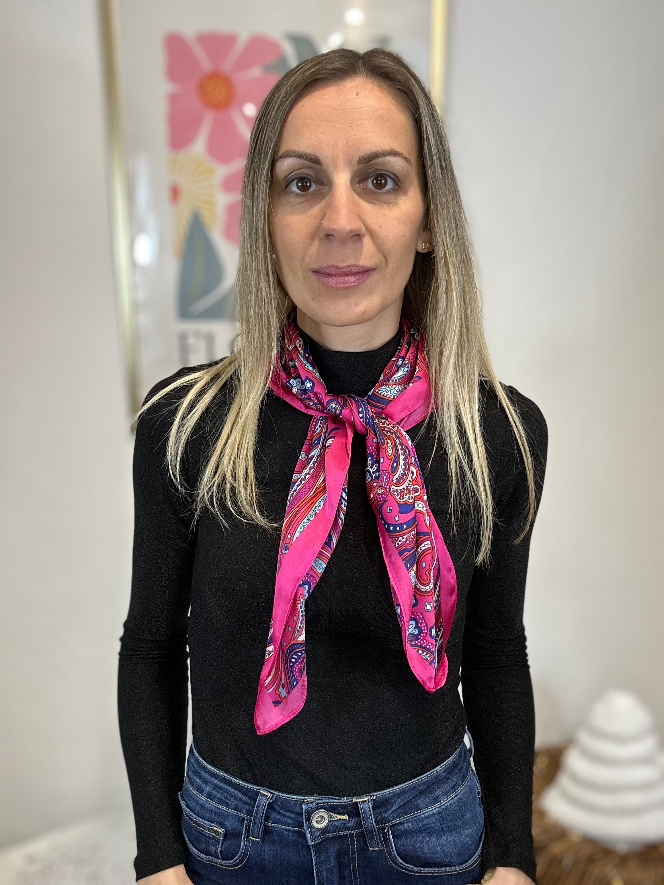 FOULARD HONORINE ROSE