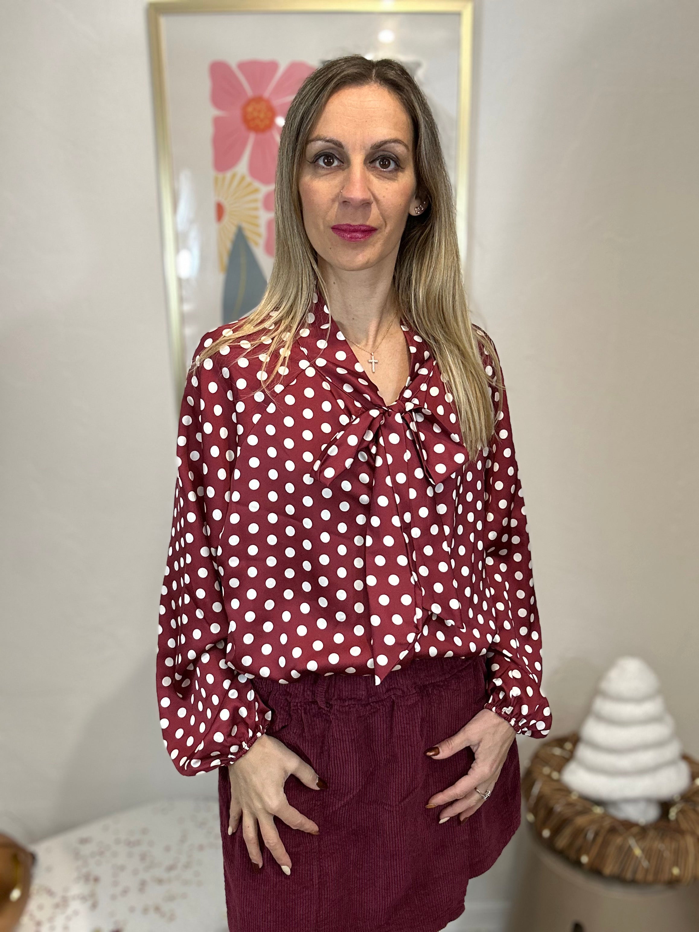 JUPE SHORT VELOURS BORDEAUX AMEL