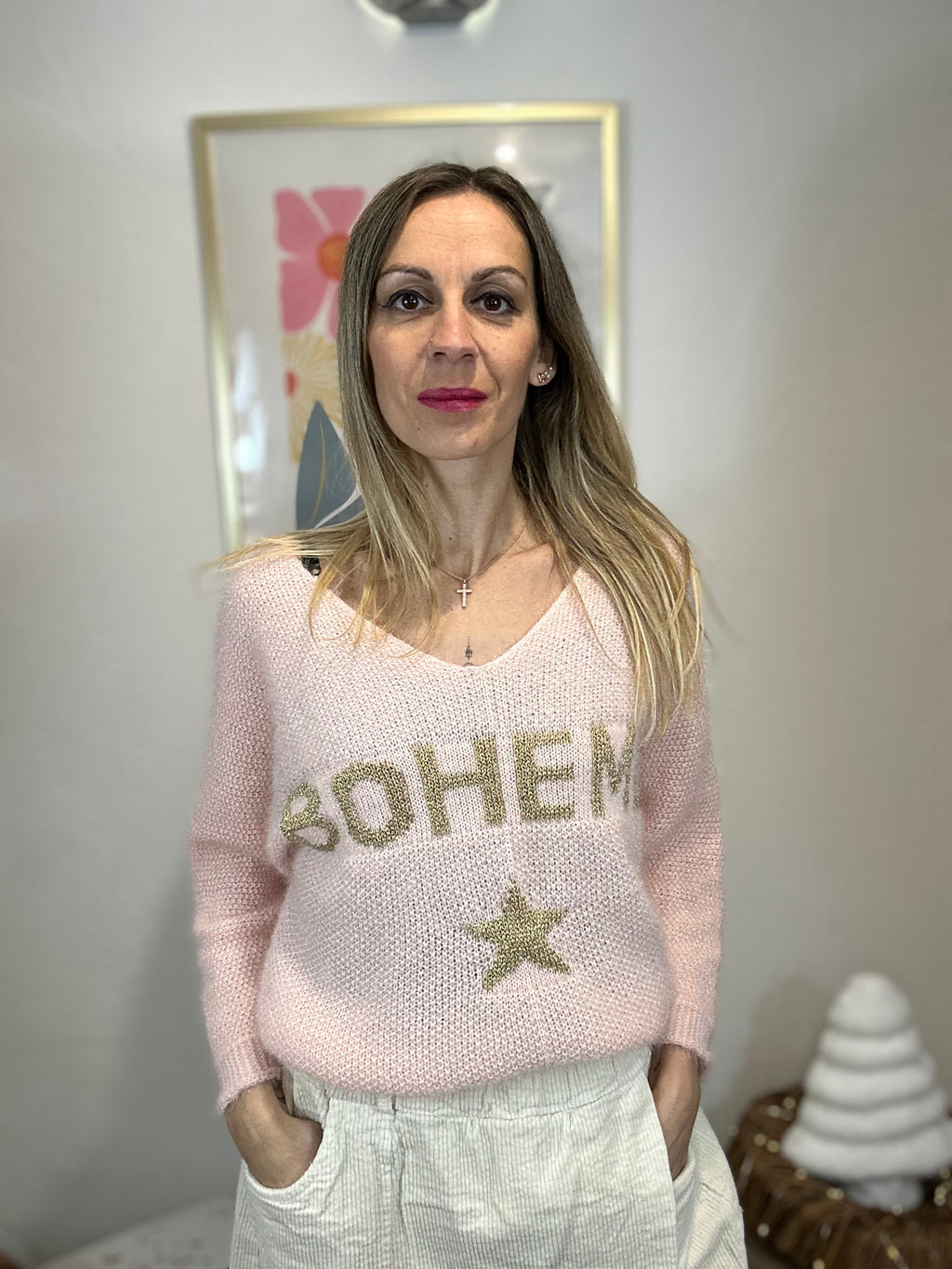 PULL BOHEME ROSE