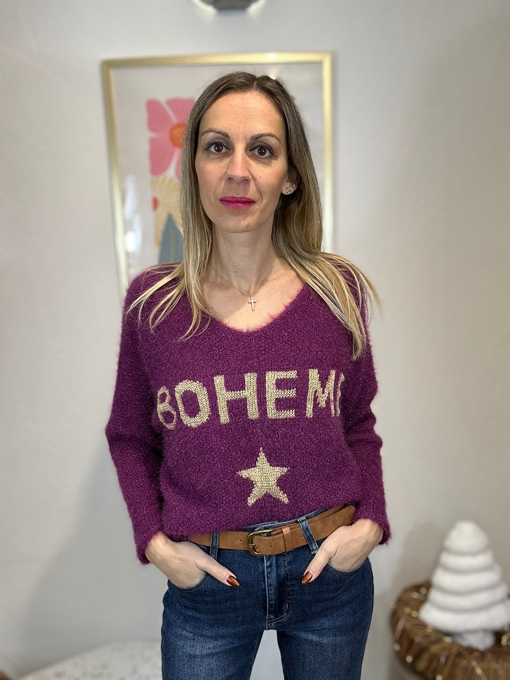 PULL BOHEME VIOLET