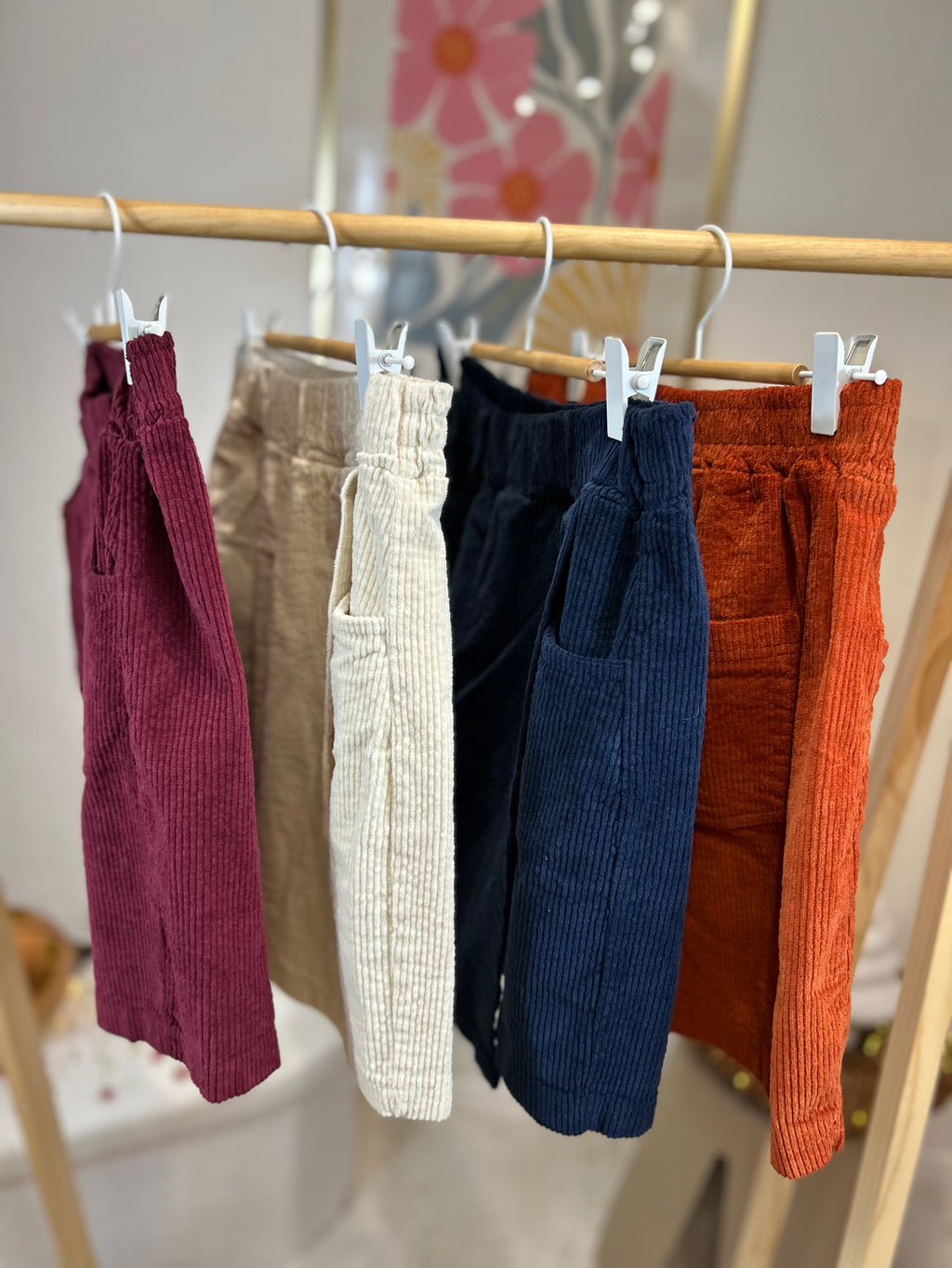 JUPE SHORT VELOURS AMEL ECRU