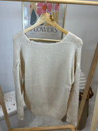 PULL COL V LISA IVOIRE