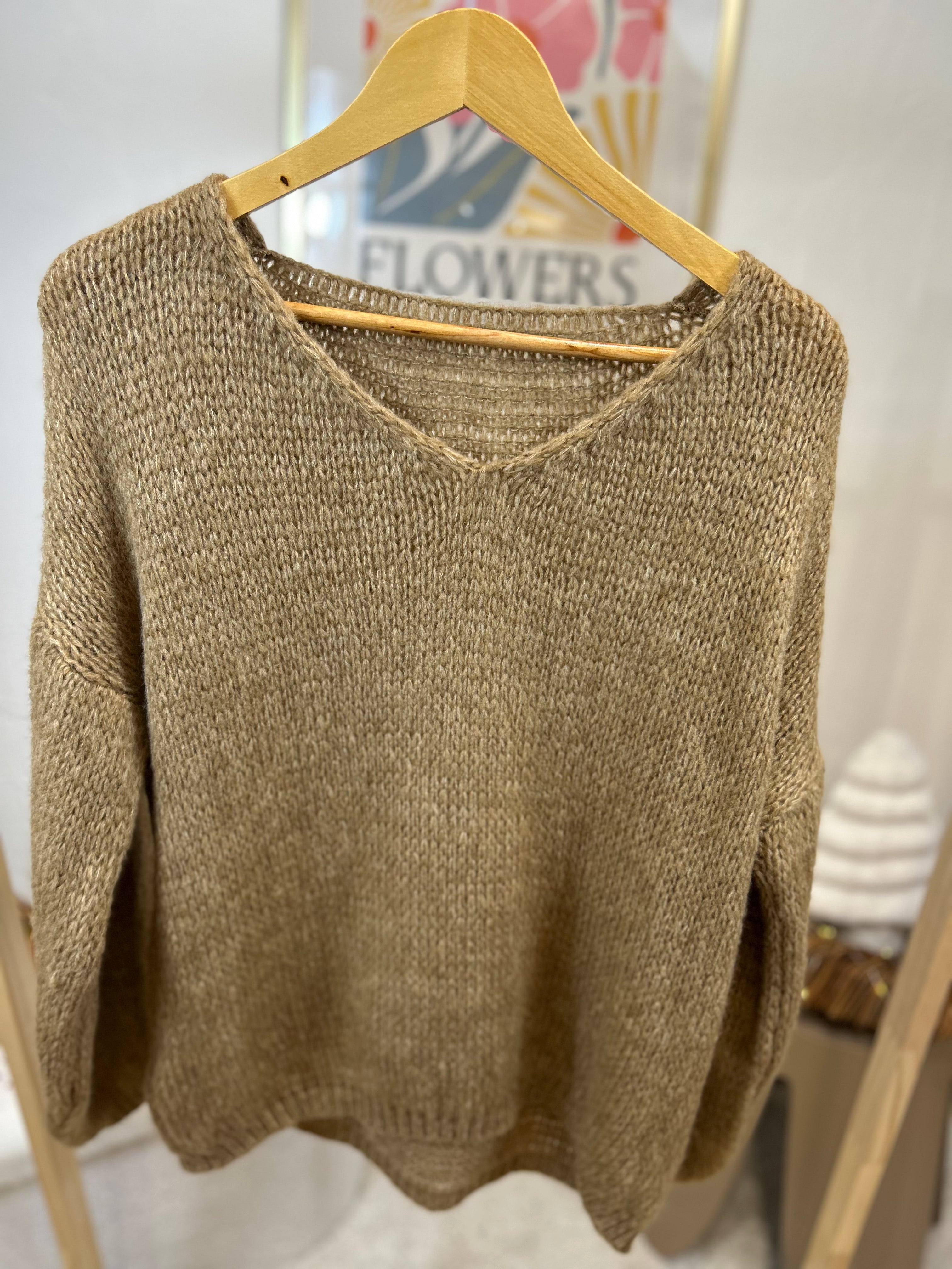 PULL COL V LISA CARAMEL