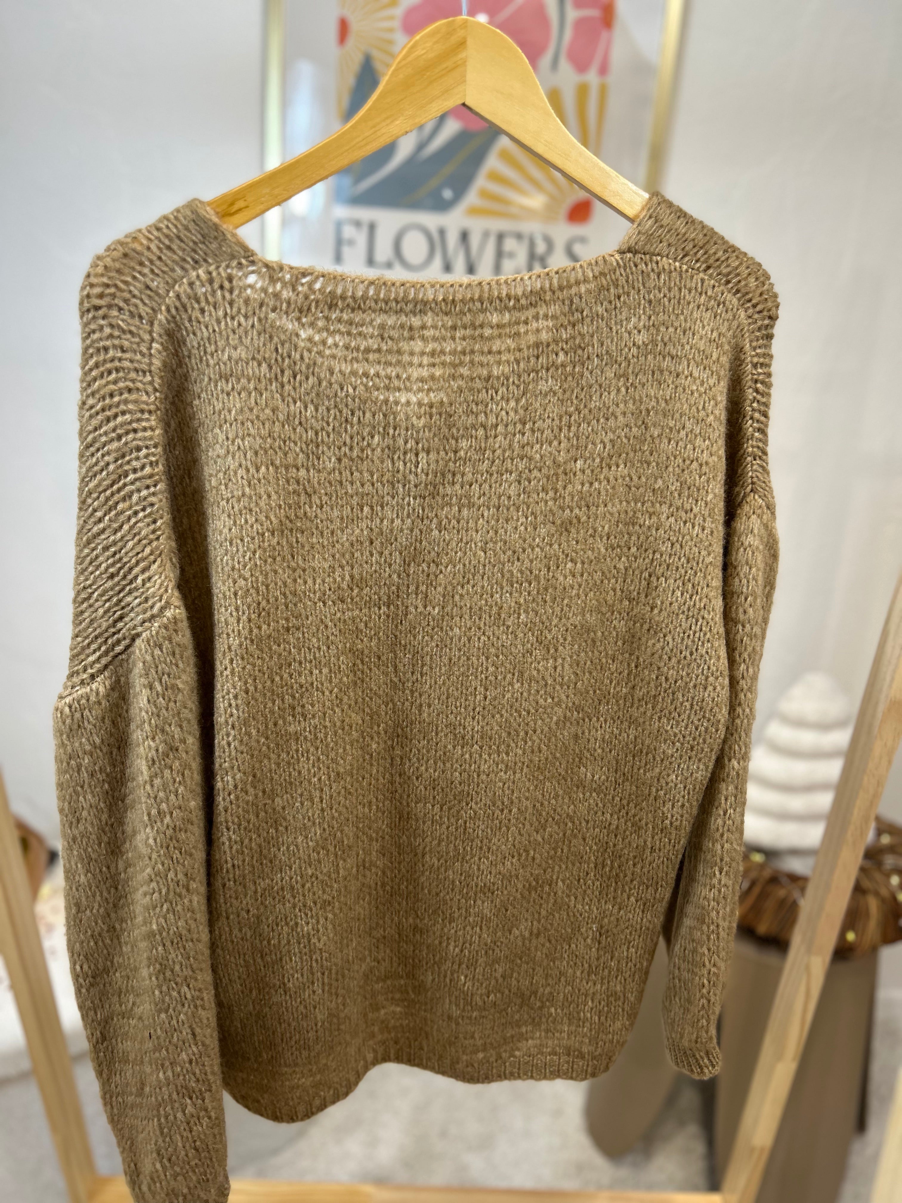 PULL COL V LISA CARAMEL