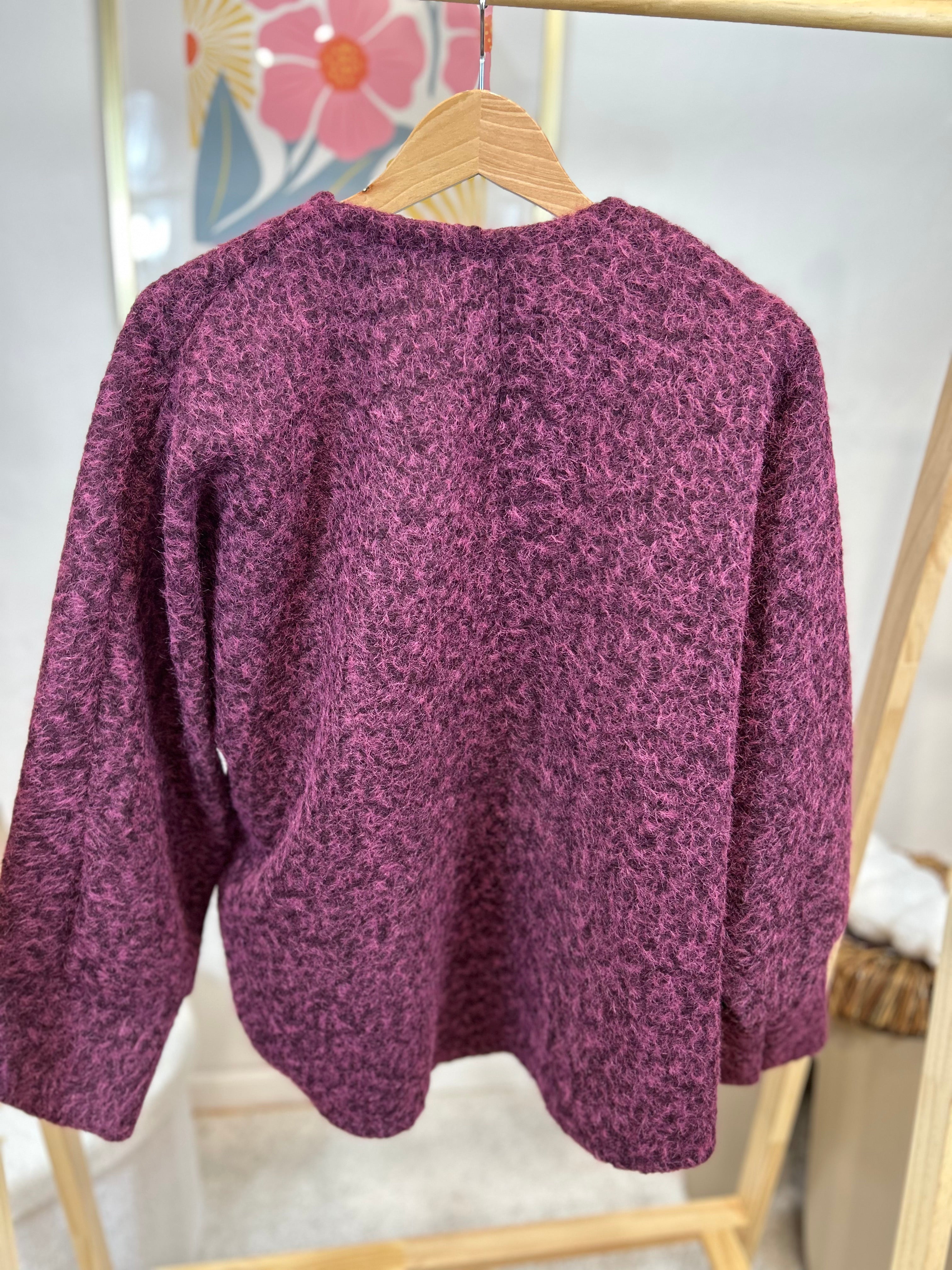 GILET LANA BORDEAUX